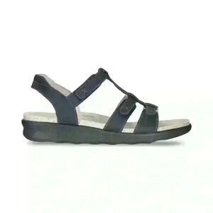 SAS Women's Sorrento T-Strap Sandal in Nero sz 11m